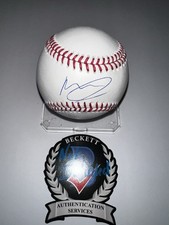 Moises Ballesteros Signed Official Major League Baseball Chicago Cubs Beckett