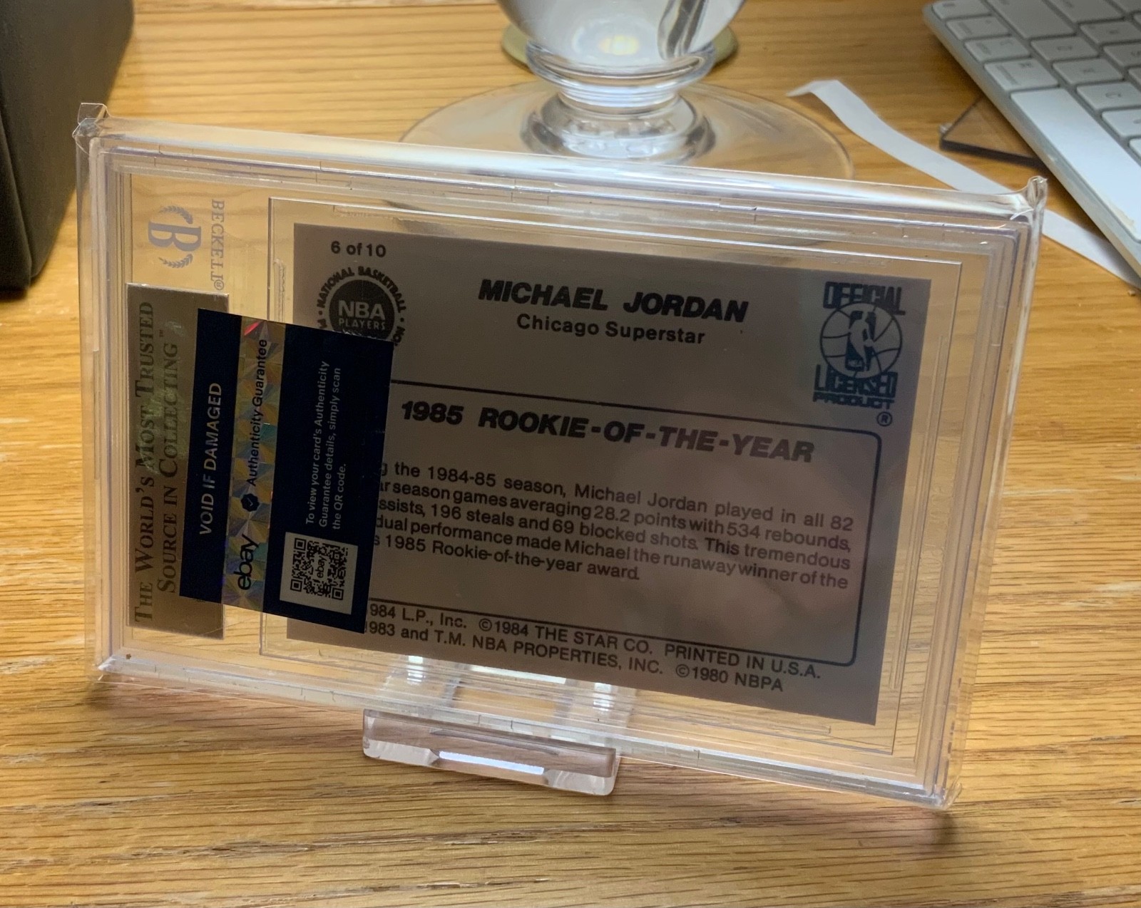 1985-86 Star Michael Jordan - Michael Jordan #6 (RC) BGS 9.5 QUAD 9.5 GEM MINT! view 4