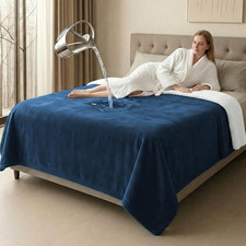 King Size Waterproof Blanket for Bed Couch, 80'' X 80'' Double Side Leakproof Re