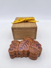 Japanese Ohi Chosa Incense Container Kogo Ame Glaze with Wooden Box Sado