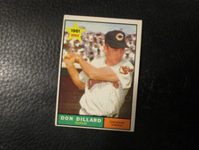 1961  TOPPS #172 DON DILLARD INDIANS  EX+