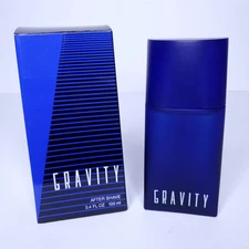 Rare Vintage Gravity By Coty After Shave Splash 3.4 fl oz / 100 ml New With Box 