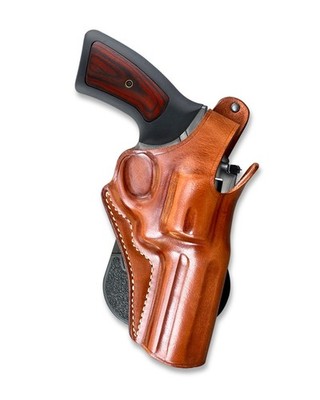 Leather Paddle Holster Thumb Break Custom Fit, Ruger GP-100 4.20'' Barrel #1033#