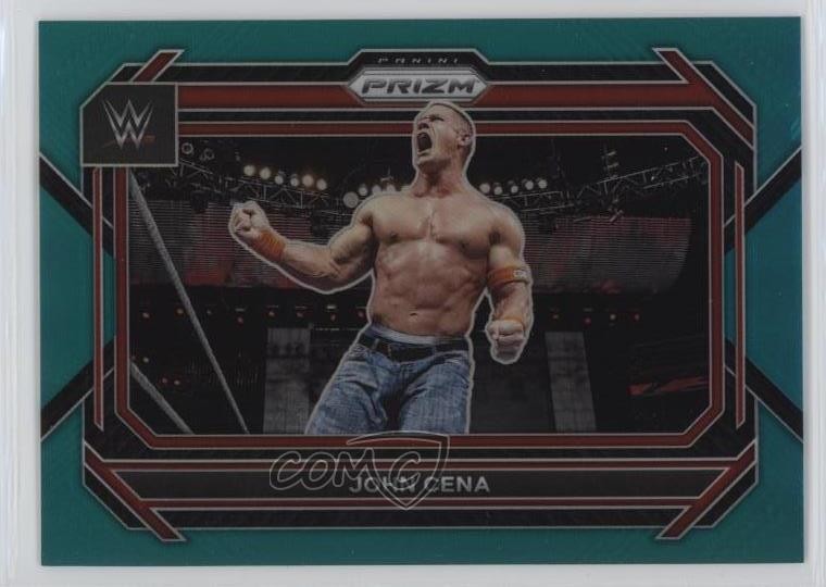 2023 Panini Prizm WWE Teal Prizm 46/49 John Cena #54 5i3