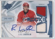 2013-14 SPx 240/499 Elias Lindholm #190 Auto s3g