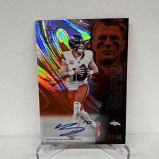 2025 Topps Signature Class Bo Nix Orange Lava Refractor Auto #/50 #18 Broncos