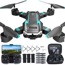 Drone Adults Kids 1080P 8K HD Dual Camera W/ 3 Batteries Mini Drone