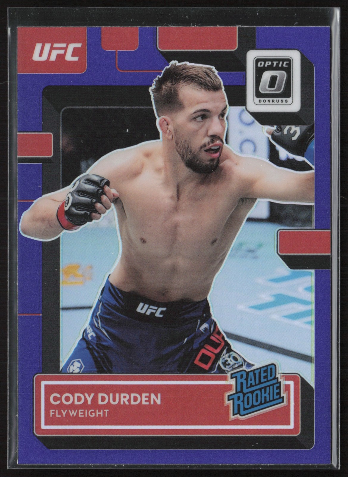 2023 Panini Donruss Optic UFC Cody Durden Purple Prizm #142 Rated Rookie