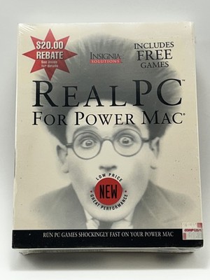 Insignia Solutions RealPC for Power Mac v1.0 CD-ROM 1997 Sealed Box PC Emulator