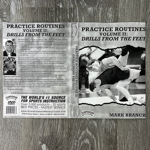 DRILLS FROM THE FEET Wrestling Practice Takedowns Drills Instructional DVD