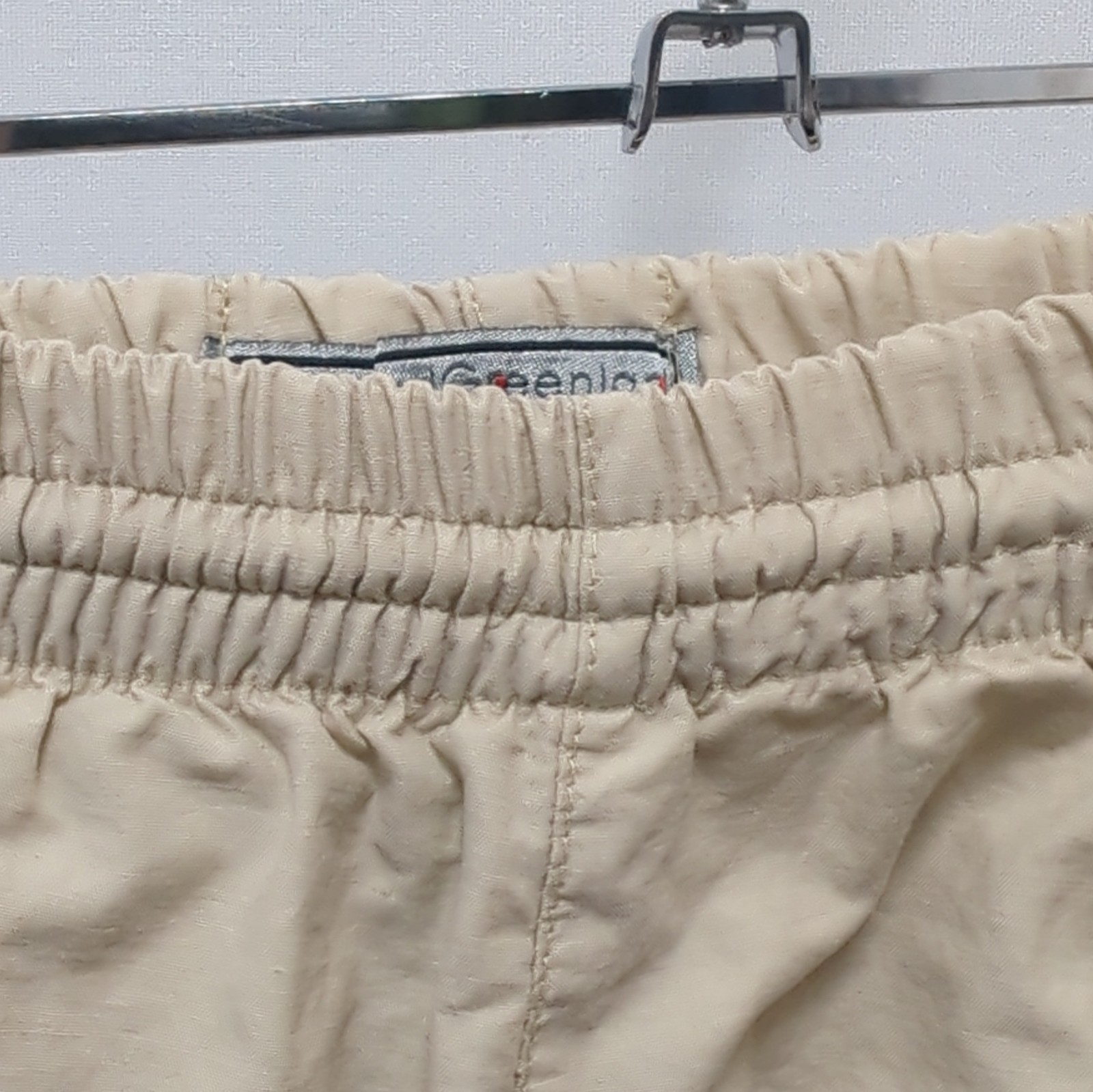 Greenland Beige Men's Cargo Shorts XL Elastic Waist Drawstring Cargo Pockets image 4