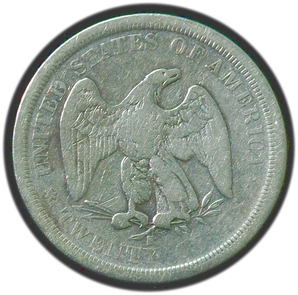 1875-S Twenty Cent Piece VF - Image 3 of 3