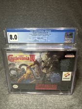 Super Castlevania IV Super Nintendo SNES New CGC Graded 8.0 A