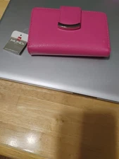 Ladies Pink Mundi Clutch Wallet
