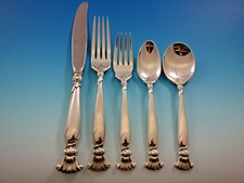 Romance of the Sea by Wallace Sterling Silver Flatware Set for 12 Service 60 pcs
