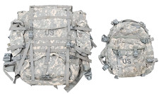 USGI MOLLE II Large Rucksack &amp; 3 Day Assault Pack  COMBO ACU Army Military Ruck
