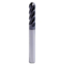 1PC 3/16" Dia 1/2" LOC 4FLUTE BALL NOSE CARBIDE END MILL FOR HIGH STEEL USA SELL