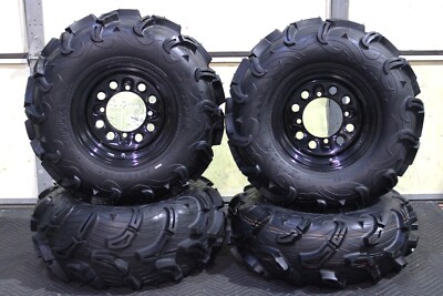 POLARIS ACE 570 26'' MAXXIS ZILLA ATV TIRE & QB BLK ATV WHEEL KIT 3CA POLQB