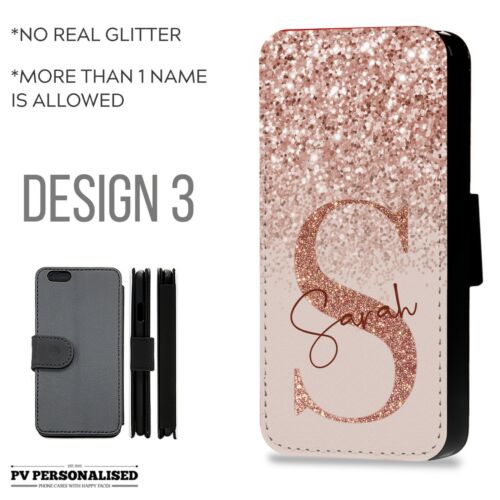 Personalised Phone Case Name Flip Wallet Cover For Apple iPhone Xr 11 12 Pro 6 - Picture 11 of 14