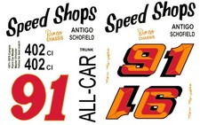 #91 Marv Marzofka Speed Shops Camaro 1971 1/43rd Scale Slot Car Decals