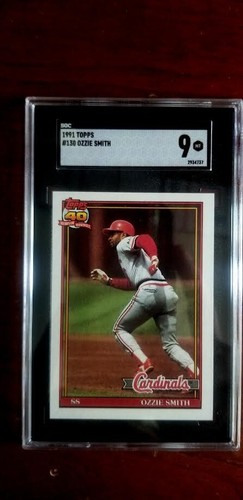 1991 Topps Ozzie Smith Baseballkarte #130 NM-Mint KOSTENLOSER VERSAND - Bild 1 von 2