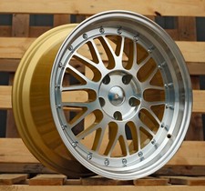 4X 18 Zoll LM Style Deep Dish Poliert Felgen ET35 gold f�r BMW E36 E46 E90