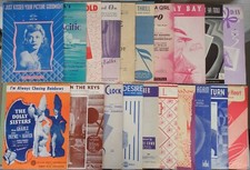 Sheet Music 1940s 1950s Lot of 19 Bing Crosby Vallee Eckstine Como Dorsey
