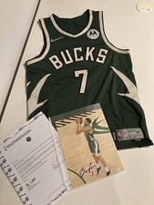 Bryn Forbes Game Used Jersey Earned Edition Milwaukee Bucks 5/22/21 Playoffs