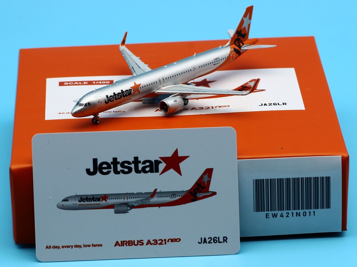 JC Wings 1:400 JetStar Airlines Airbus A321NEO Diecast JC Wings 1:400 JetStar Airlines Airbus A321NEO Diecast