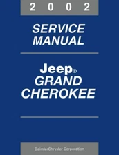 2002 Jeep Grand Cherokee Shop Service Repair Manual Book Engine Drivetrain OEM