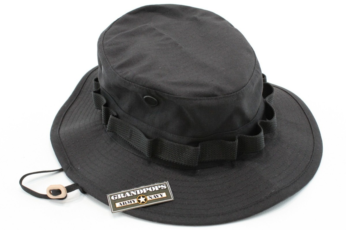 Black Jungle Hat Rip Stop Made In USA | eBay