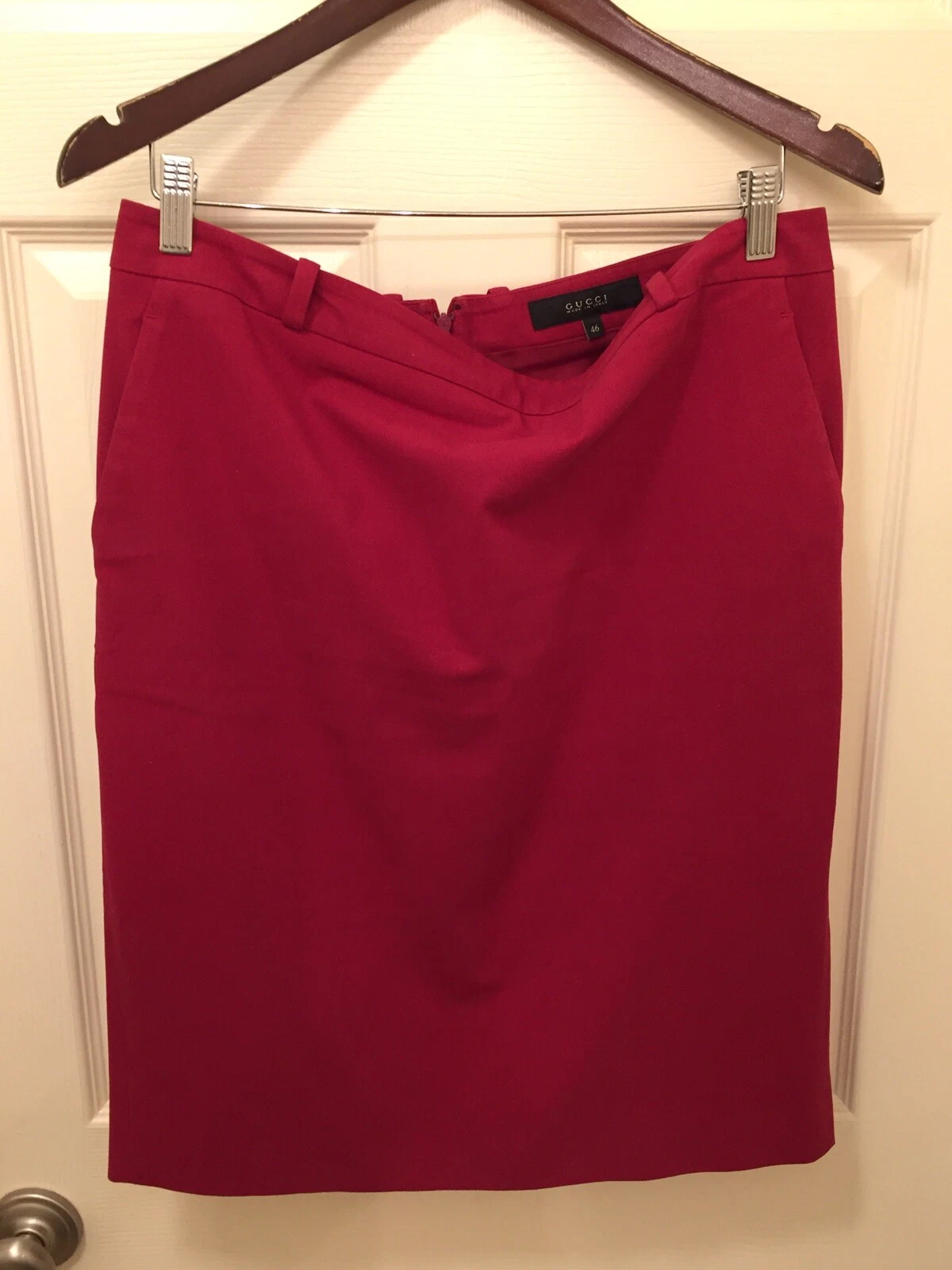 Véritable jupe Gucci fuchsia taille 46 XL fabriquée en Italie ??