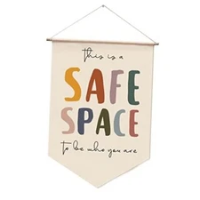 Safe Space Wall Hanging, Therapy Office Wall Decor, This is safe space