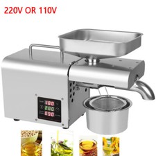 Automatic Commercial Nuts Seeds Oil Press Machine Oil Extractor 110V 220V