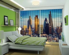 3D Cityscape 088Blockout Photo Curtain Printing Curtains Drapes Fabric Window CA