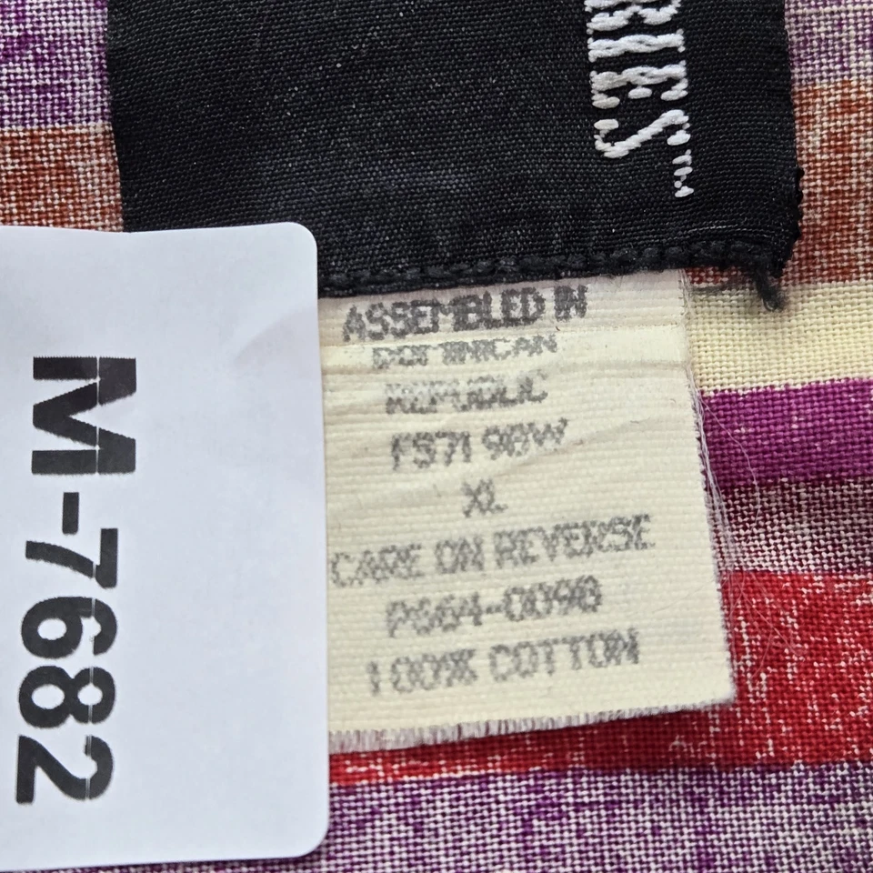 Camisa DE COLECCIÓN Frontier Series Brushpopper Hombres Abotonada XL Rayas Rojas Años 90 Foto 3 de 4