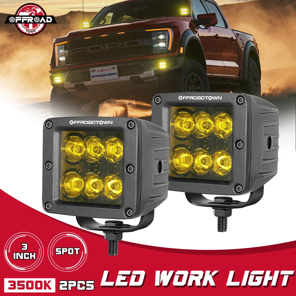 Para Ford Ranger 17-24 3”/5” 120W CREE LED Luz de zanja Antiniebla Conducción Pod Cubo/Flush Foto 3 de 4
