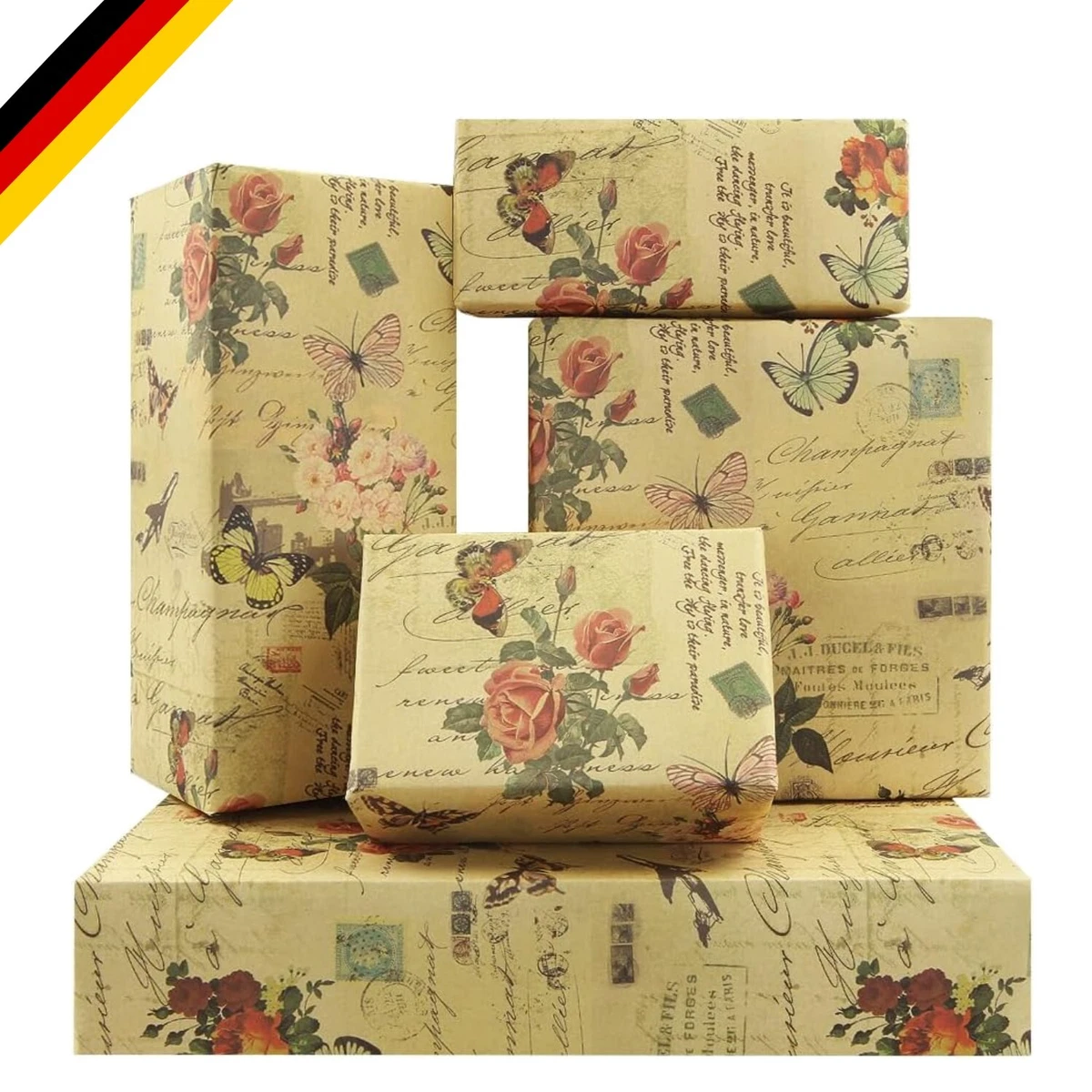 Vorlagen: Personalisiertes Geschenkpapier - Retro