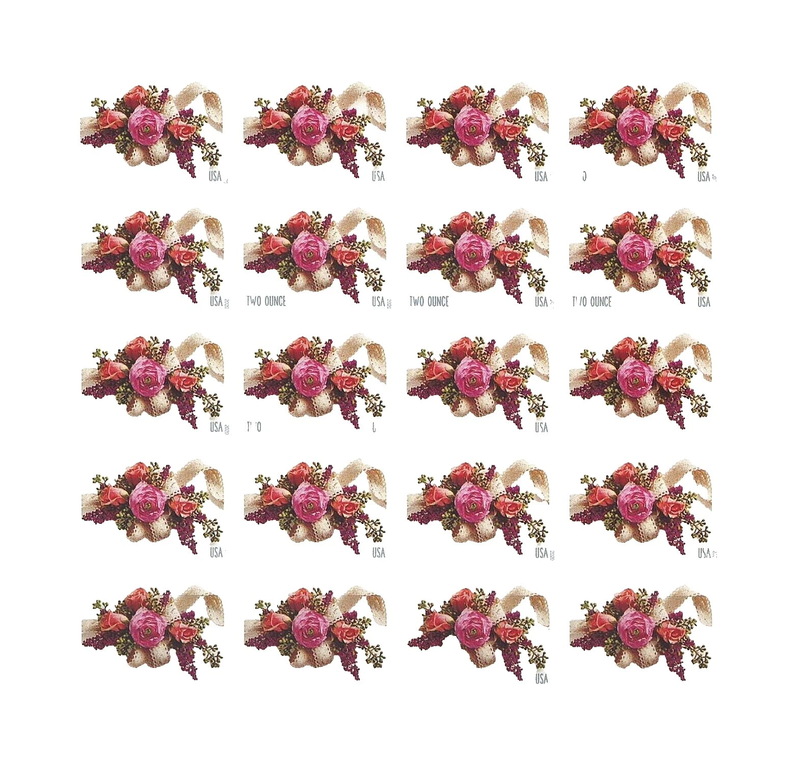 En excelente estado nunca abisagrado/estampillada sin montar o nunca montada Flores Estampillas de Estados Unidos