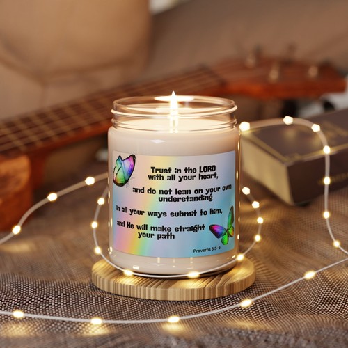 Proverbs 3:5-6 Scented Soy Candle, 9oz - 第 4/41 張圖片
