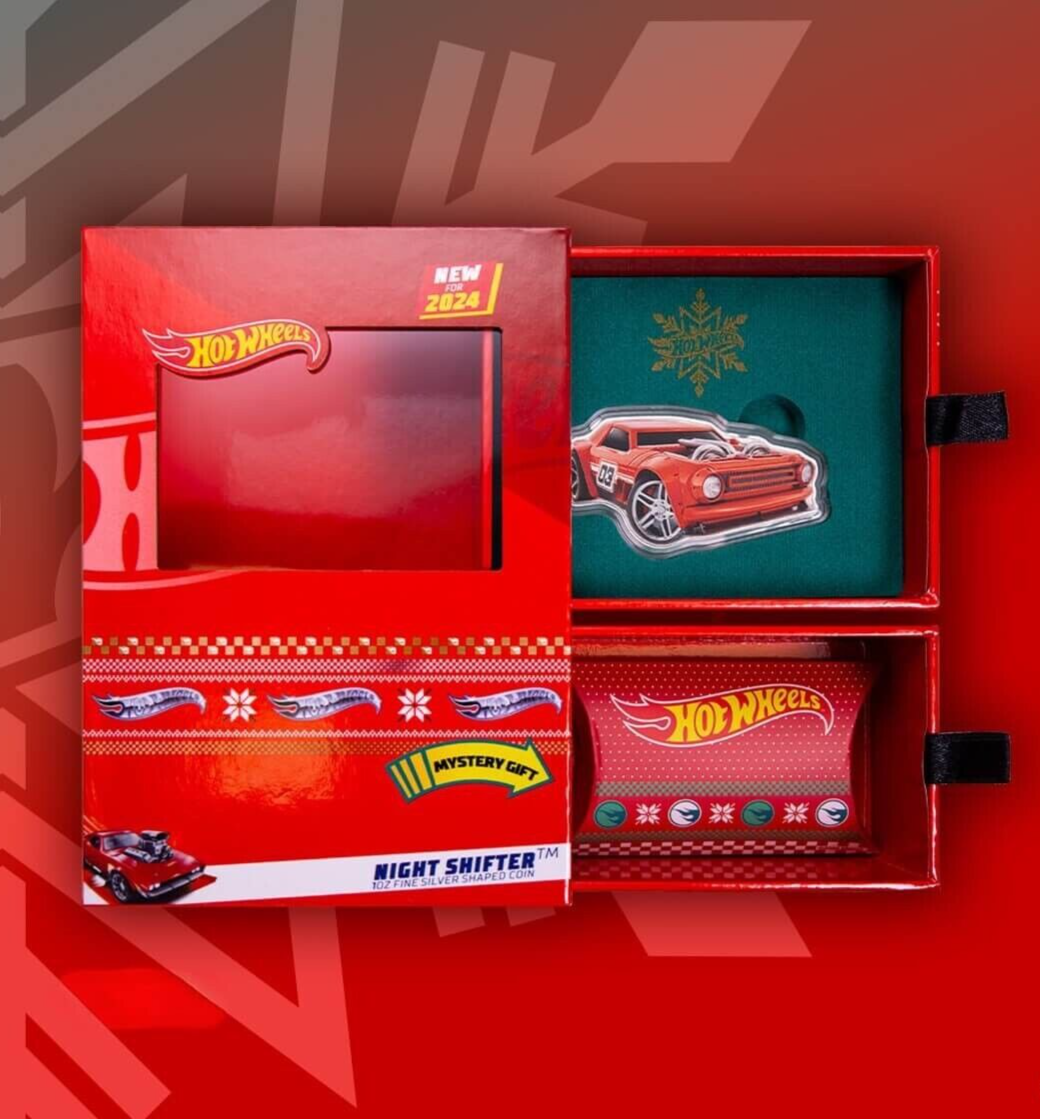 2024 Pamp Suisse Hot Wheels Night Shifter Holiday Mystery Box 1 oz