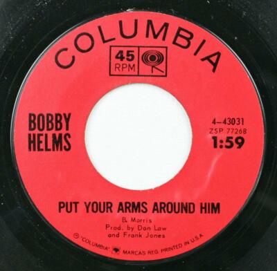 Bobby Helms, It's A Girl - Put Your Arms Around Him, Columbia Records 4-43031
