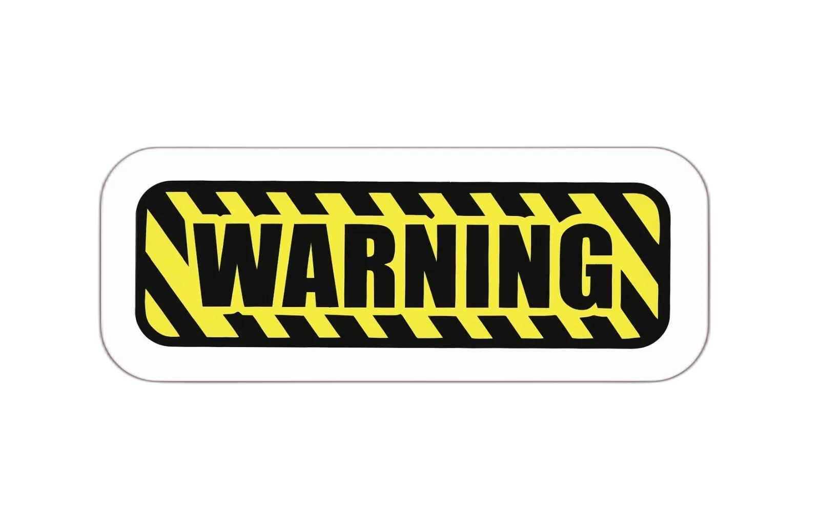 Warning Sticker Decal Caution Stripes