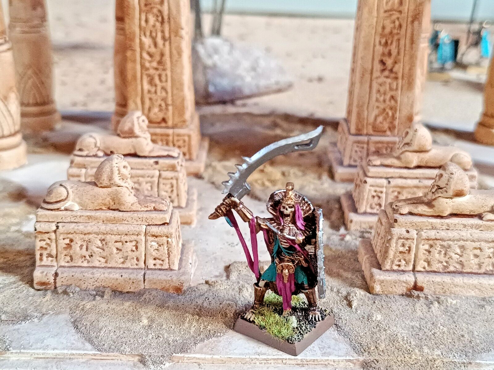 Warhammer Fantasy AOS Tomb Kings - Tomb King #1  / state of art - pro painted