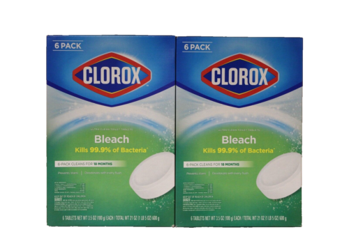 Clorox Ultra Clean Tablets Toilet Bowl Cleaner 2 Pack 12ct 3.5 oz FAST SHIPPING