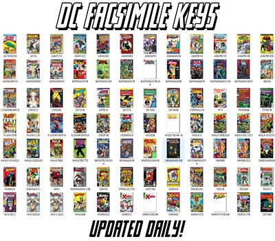 ALL DC COMICS FACSIMILE KEY ISSUE Variants choose GIANT list