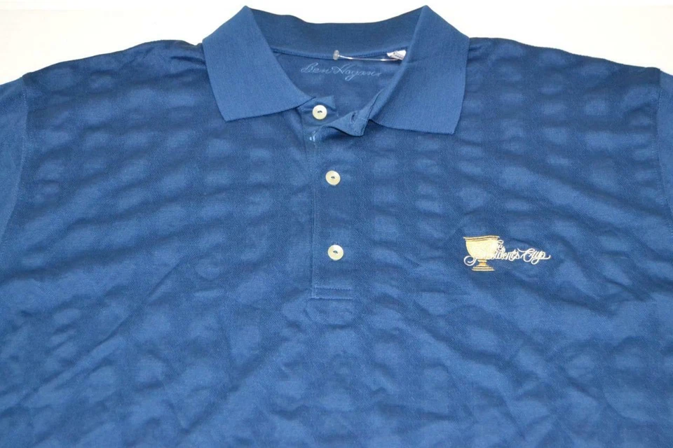 CAMISA POLO BEN HOGAN PRESIDENTES COPA AZUL RAYAS HOMBRE TALLA GRANDE L Foto 2 de 4