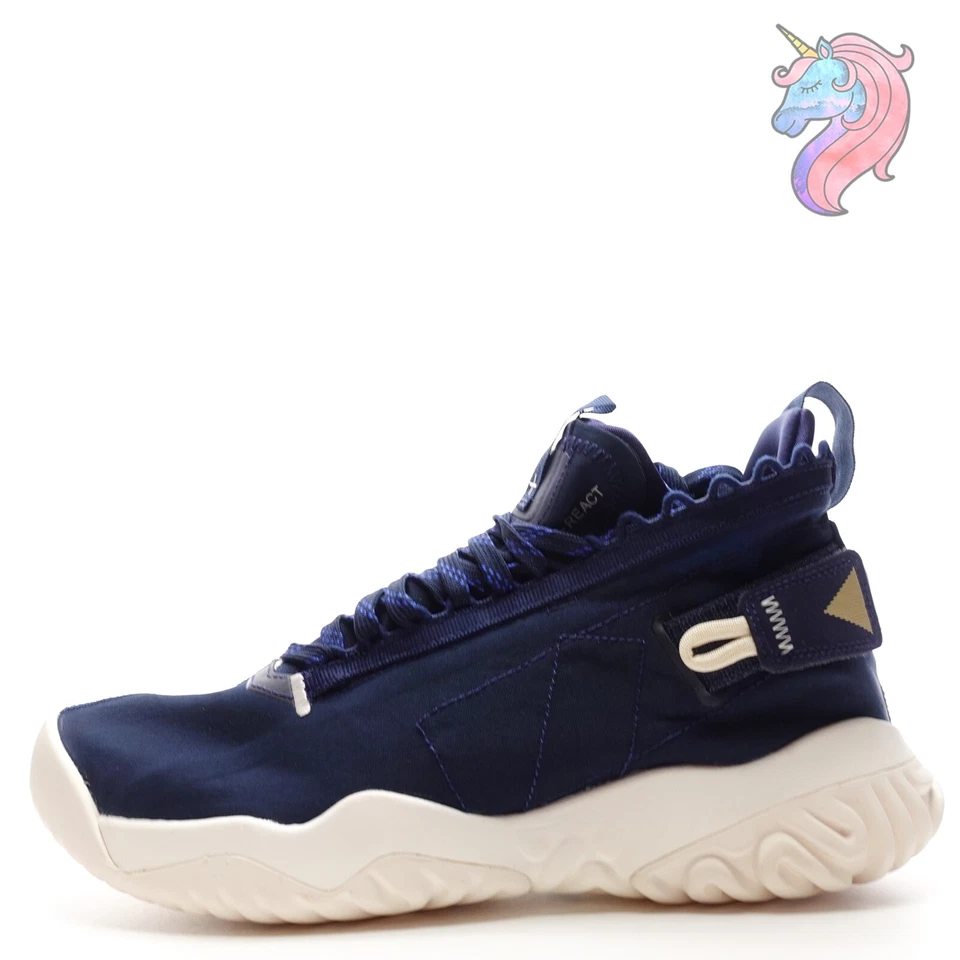Кроссовки баскетбольные Nike Jordan Proto-React темно-синие BV1654-400 мужские размер 10,5 - Изображение 4 из 4