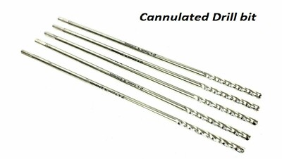 Cannulated drill bit stainless steel lot of 5 pcs surgical instrument 2.7 MM