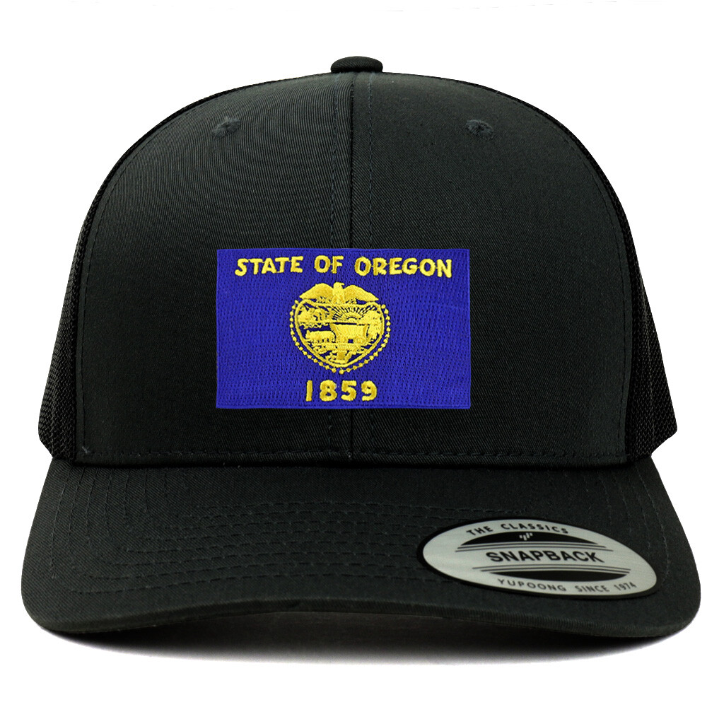 【専用】アウトフィット New Oregon State Flag Embroidered Patch Retro Trucker Mesh Cap